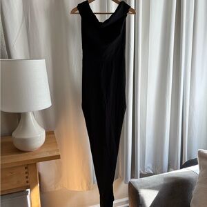 Elegant Black body con dress with detail on back